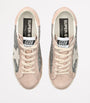 Silver Embellished Super-Star Sneakers
