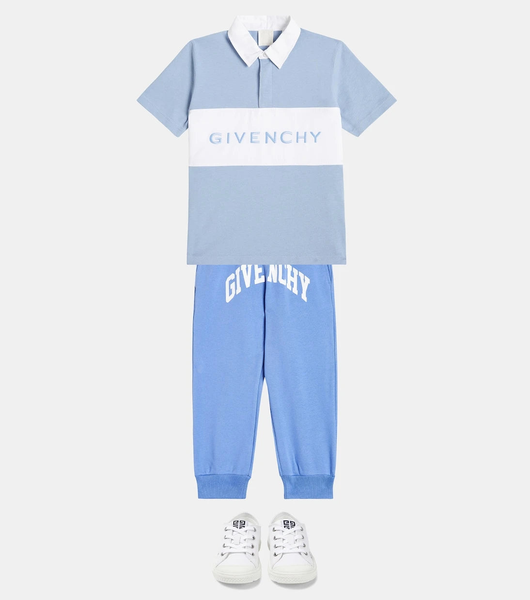 Givenchy Kids - بنطال رياضي جيرسي من مزيج القطن بشعار الماركة