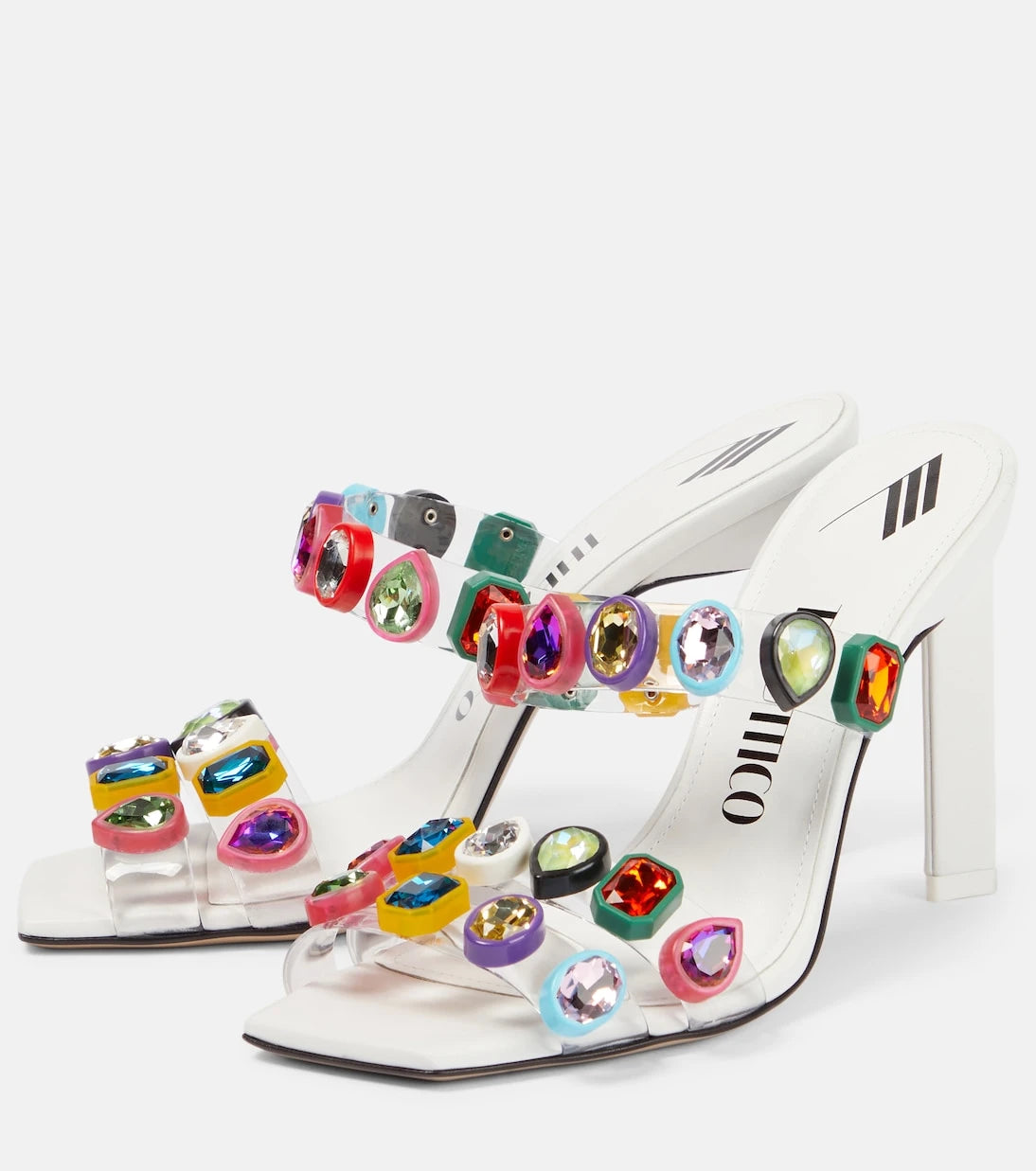 The Attico - Nanci embellished PVC mules