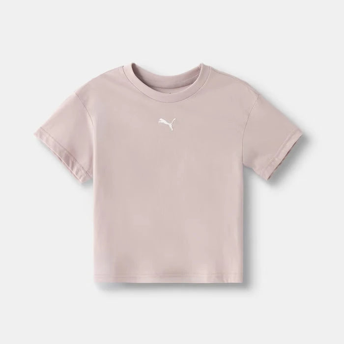 Puma тениска за деца от памук ESS Centered Cat Logo Boxy Tee