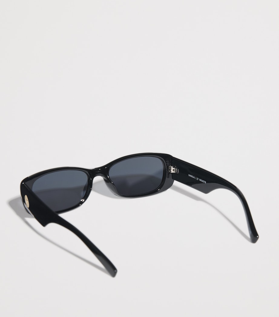 Unreal! Rectangular Sunglasses SHINY BLACK