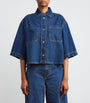 Weekend Max Mara Blue Cropped Denim Shirt