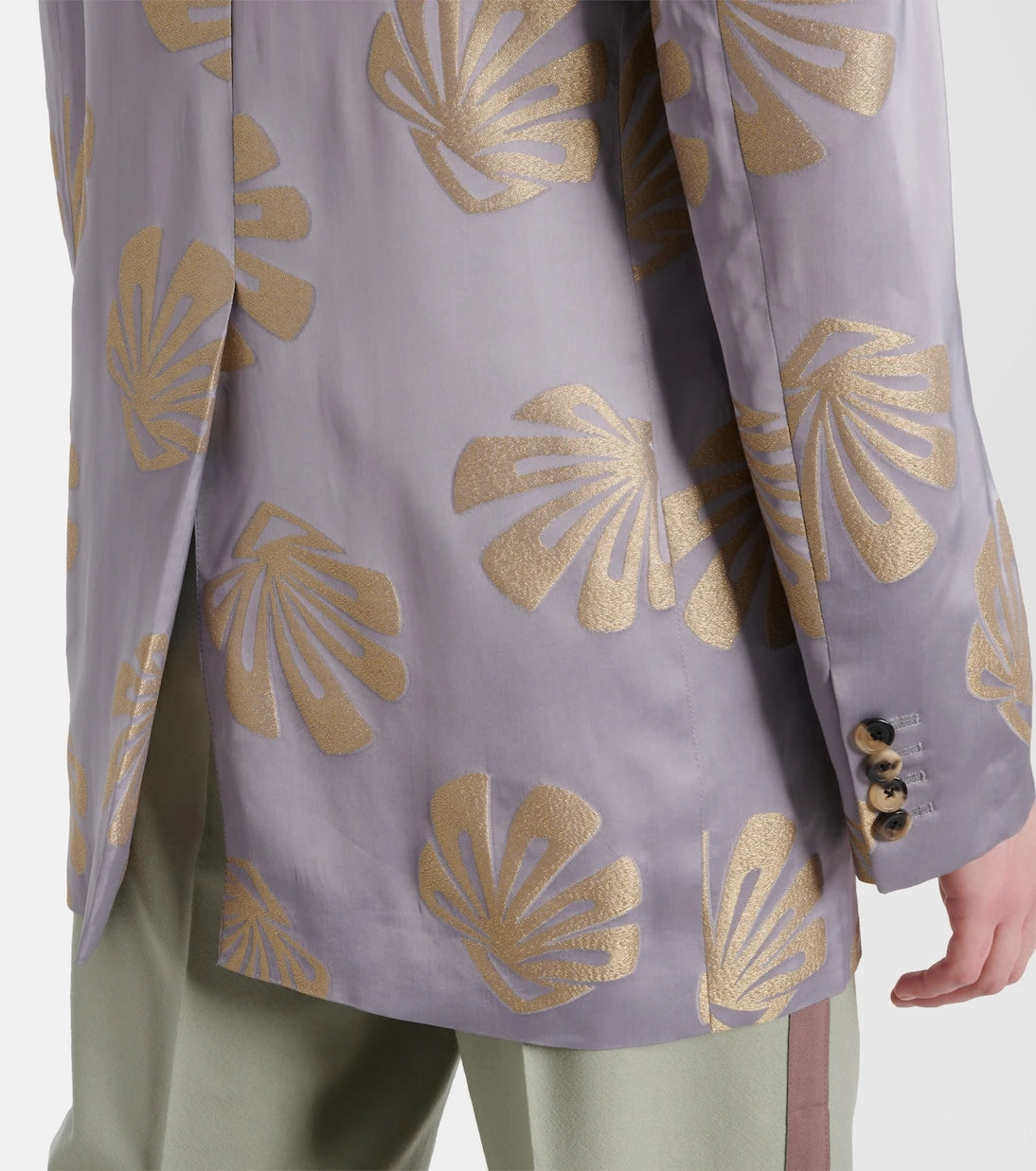 Dries Van Noten - سترة بليزر جاكار مطبوعة