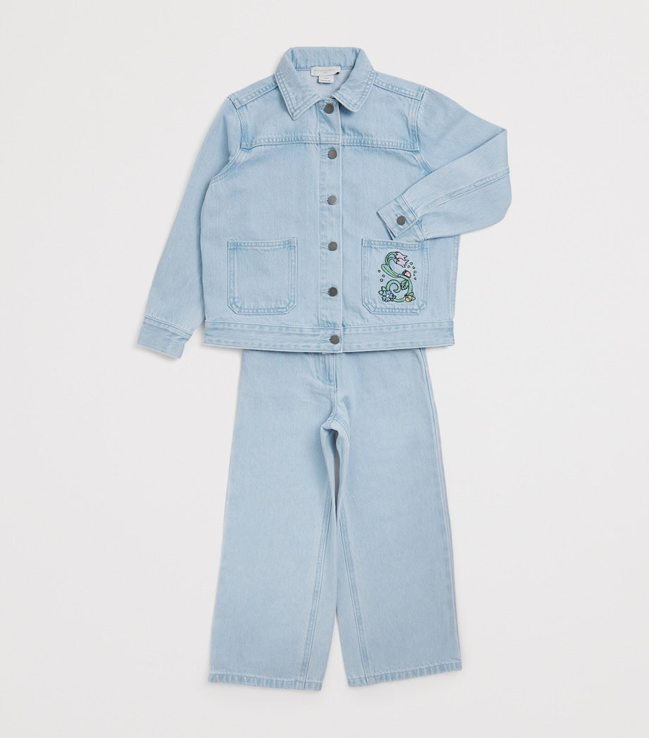 Stella McCartney Kids Embroidered Straight Jeans (2-14 Years)
