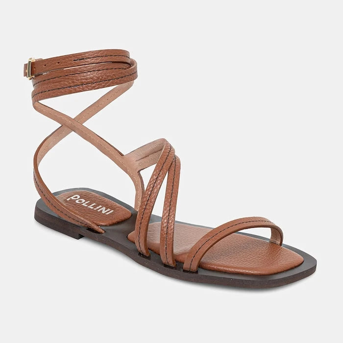 Pollini сандали дамски от кожа