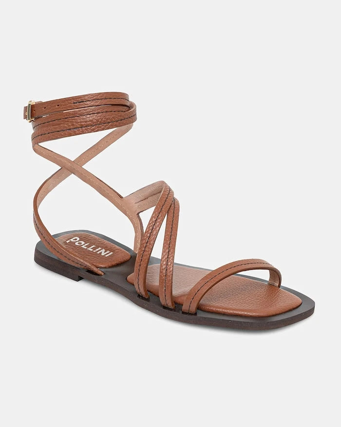 Pollini сандали дамски от кожа