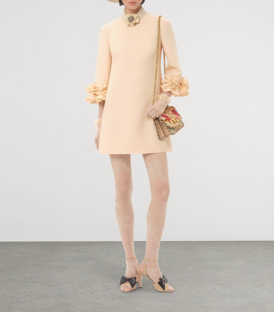 Small Silk Embellished Vain Shoulder Bag