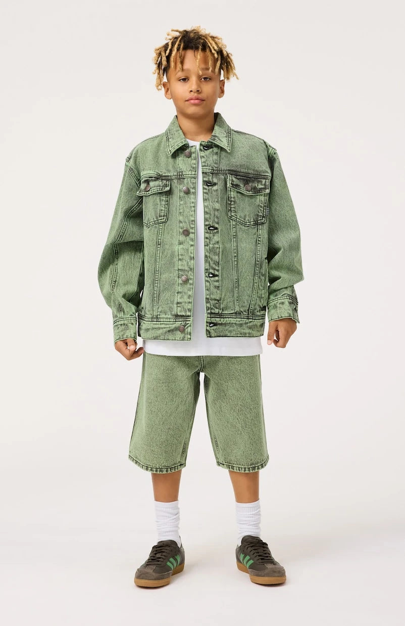 Molo - Art denim shorts