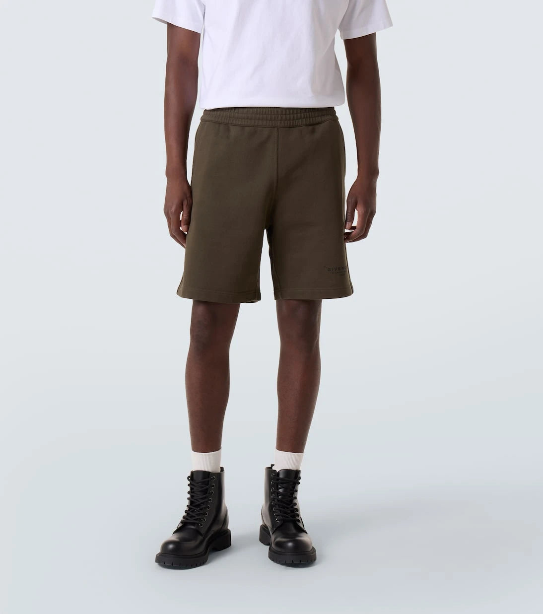 Givenchy - Givenchy Stamp cotton Bermuda shorts