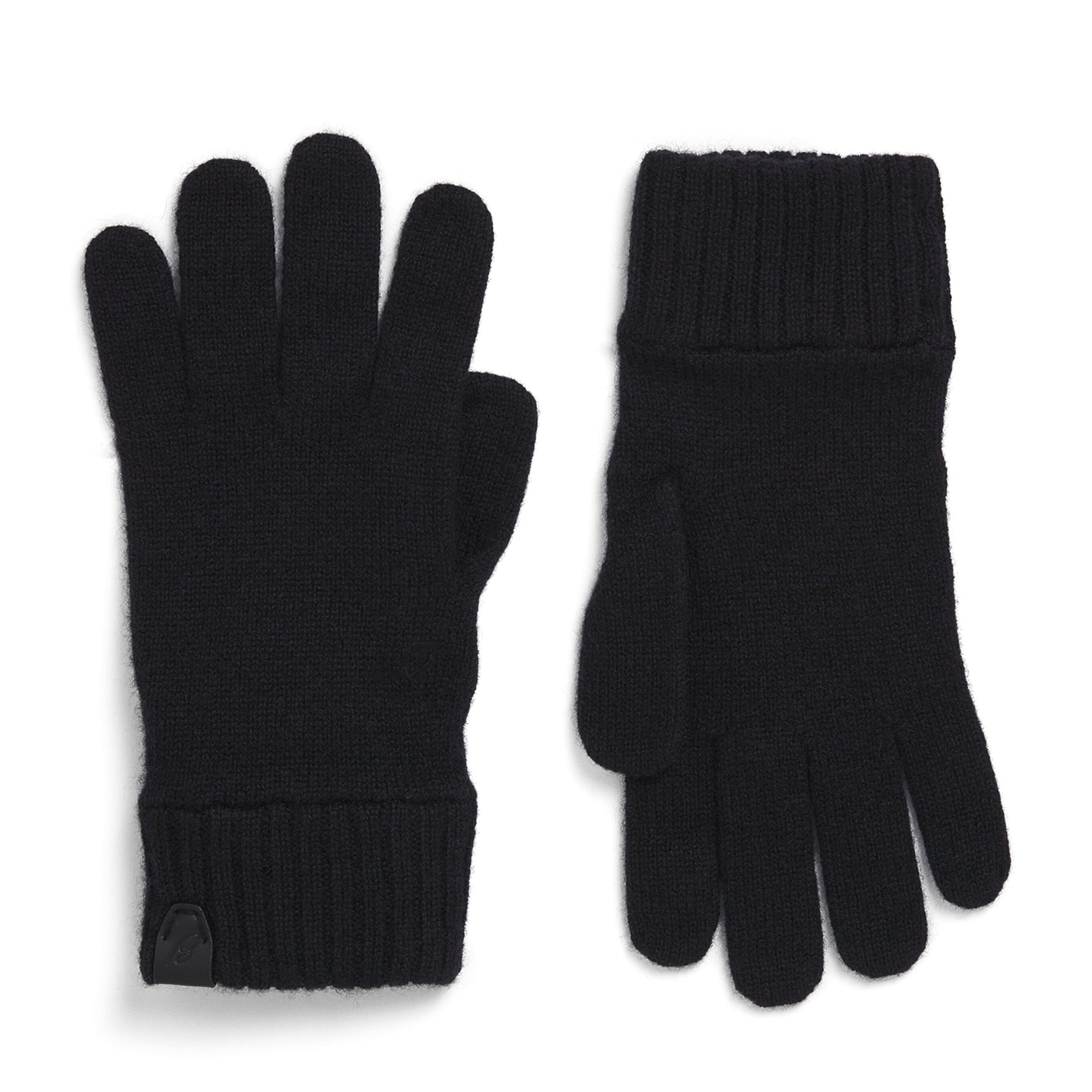 Brioni Cashmere Leather-Detail Gloves