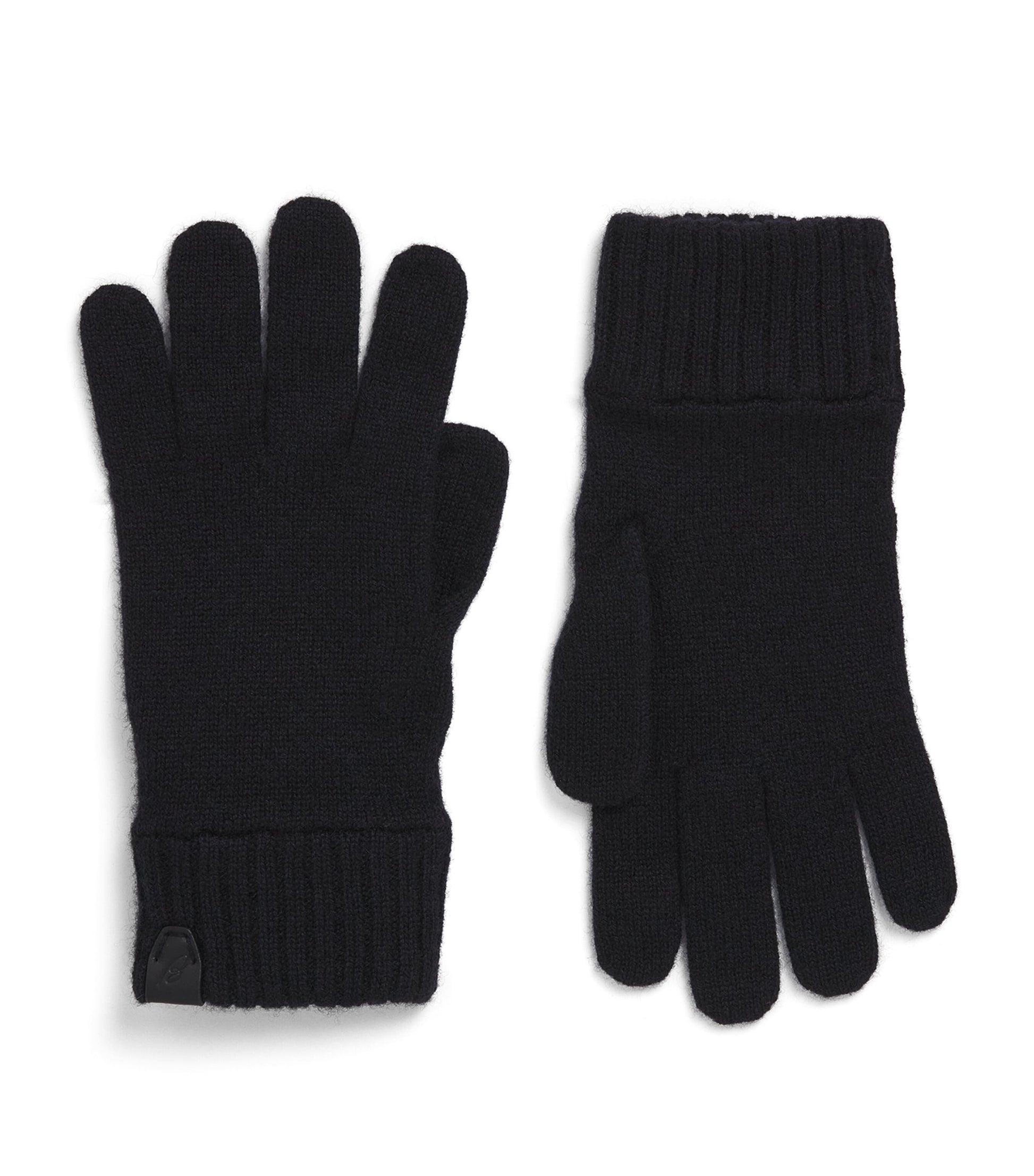 Brioni Cashmere Leather-Detail Gloves