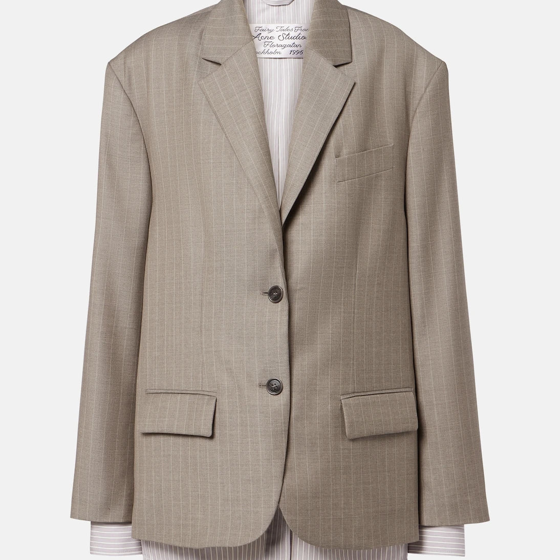 Acne Studios - Striped wool jacket