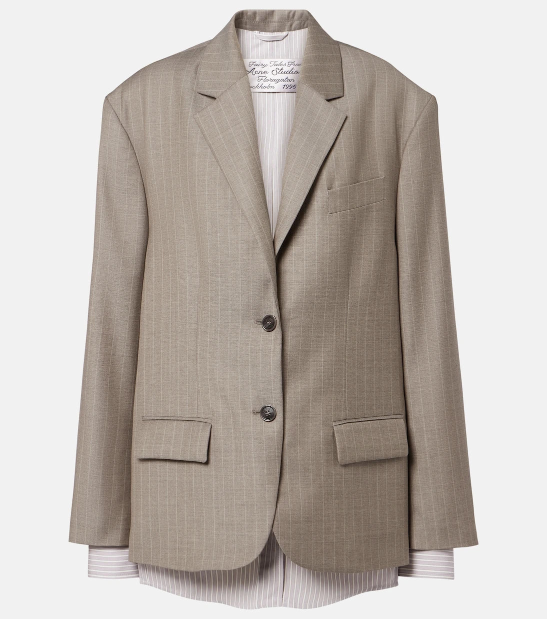 Acne Studios - Striped wool jacket