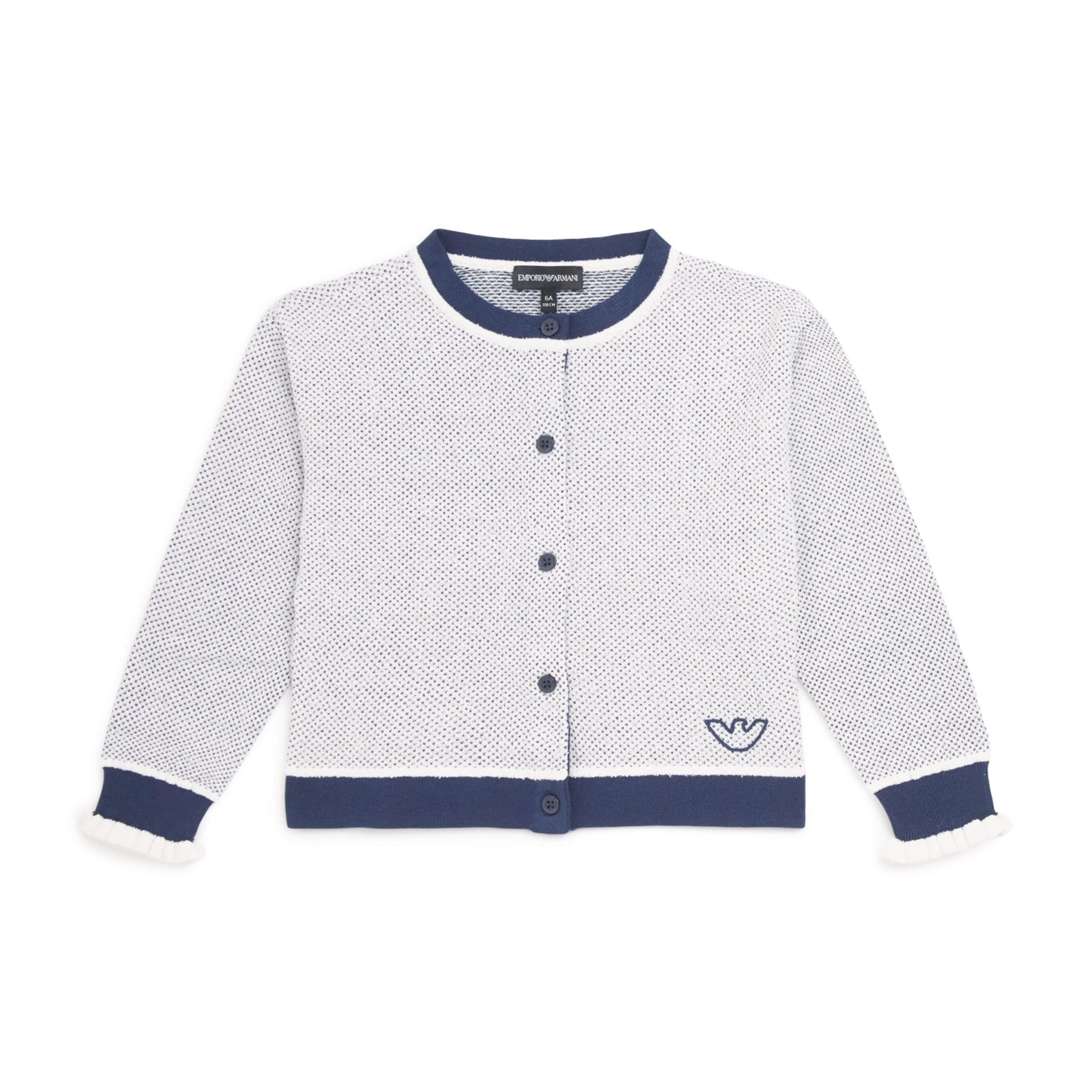 Emporio Armani Kids Waffle-Knit Cardigan (4-14 Years)