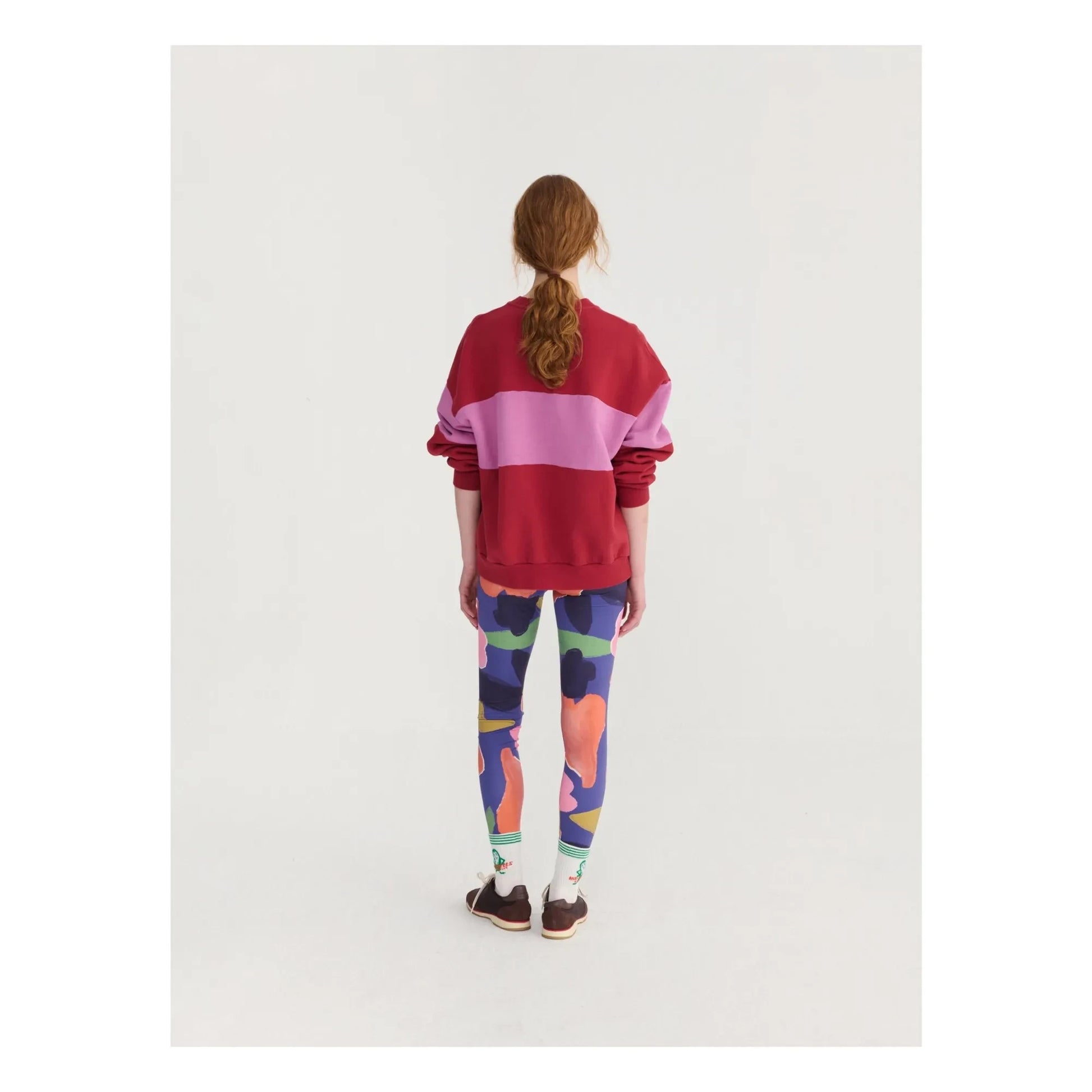 Bobo Choses - Color Block organic cotton sweatshirt | Red