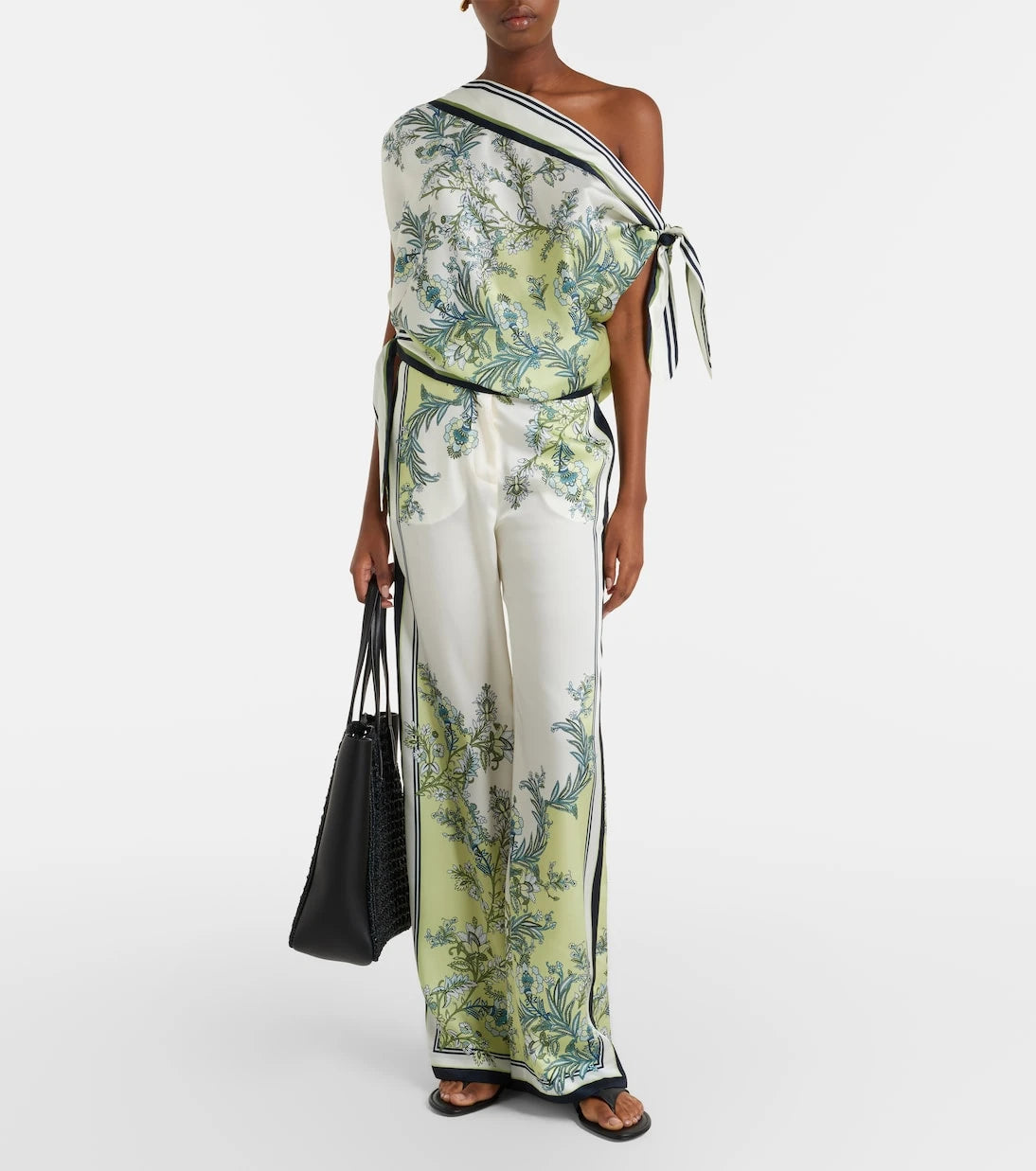 Veronica Beard - Grigore floral twill palazzo pants