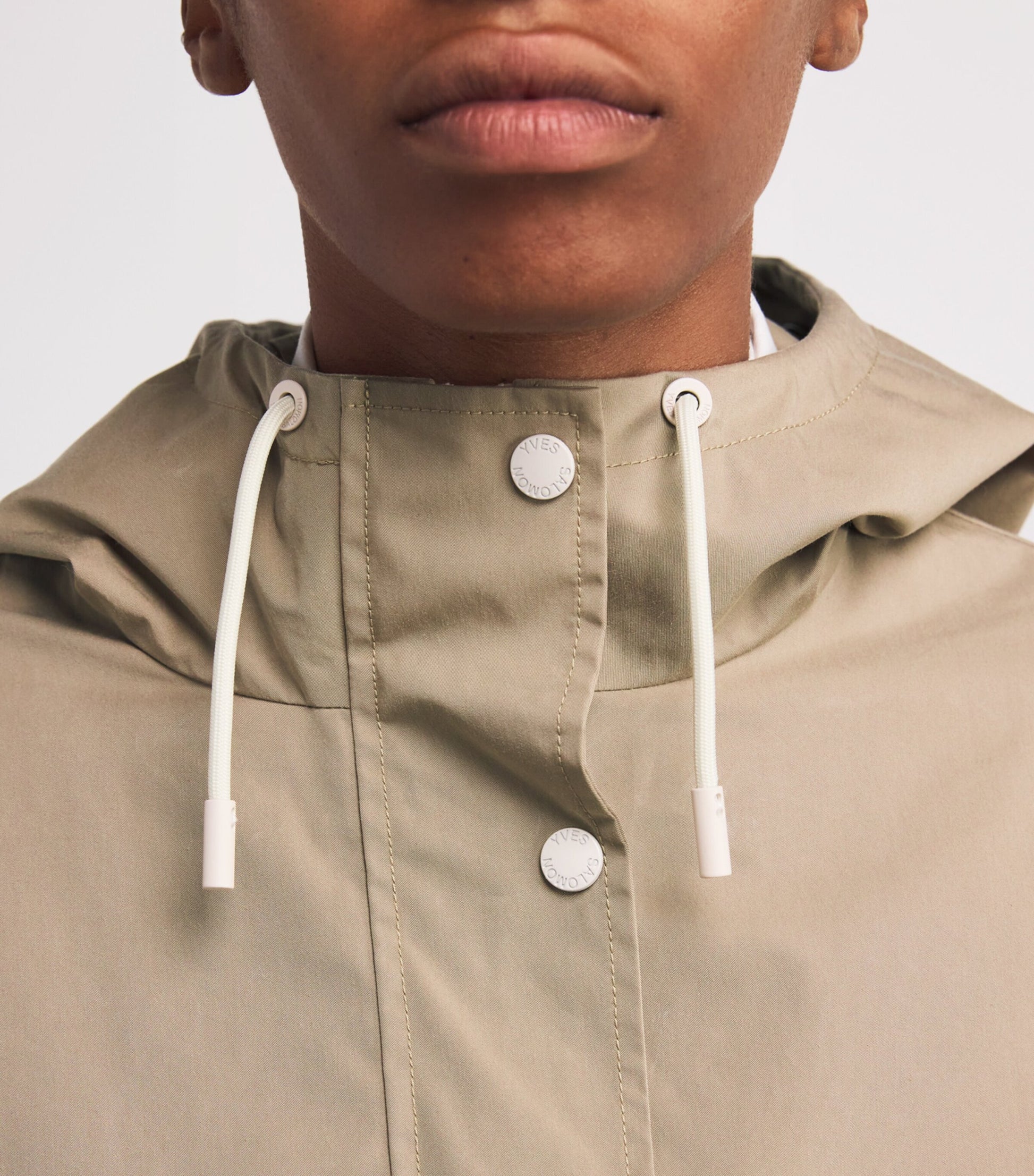 Yves Salomon Yellow Waterproof Fur-Trim Parka Coat