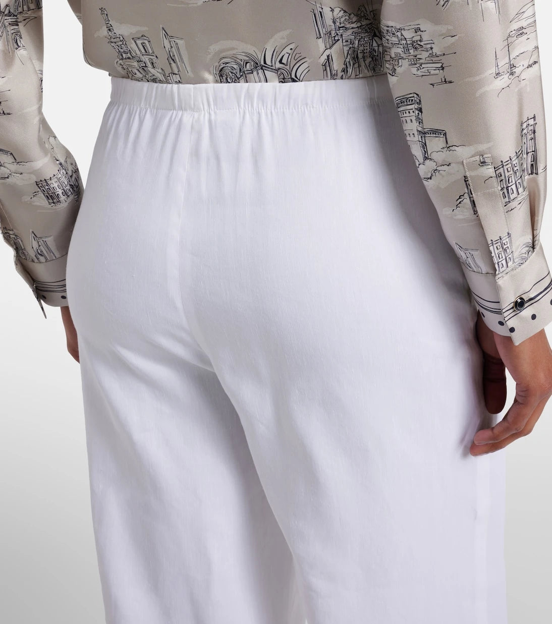 Max Mara - Destino linen-blend wide-leg pants
