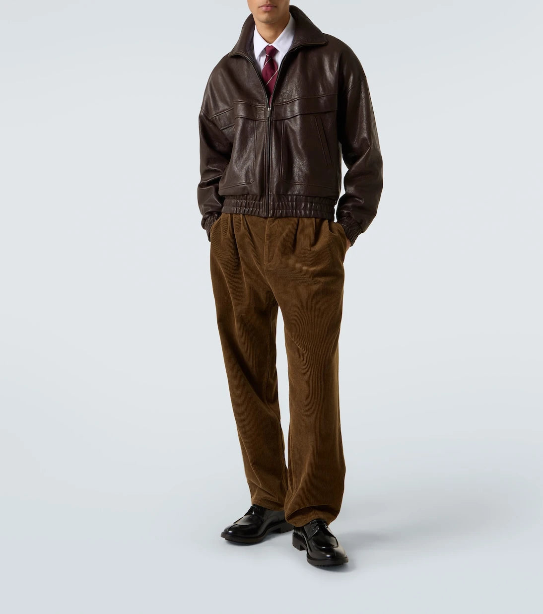 Saint Laurent - Cotton corduroy wide-leg pants