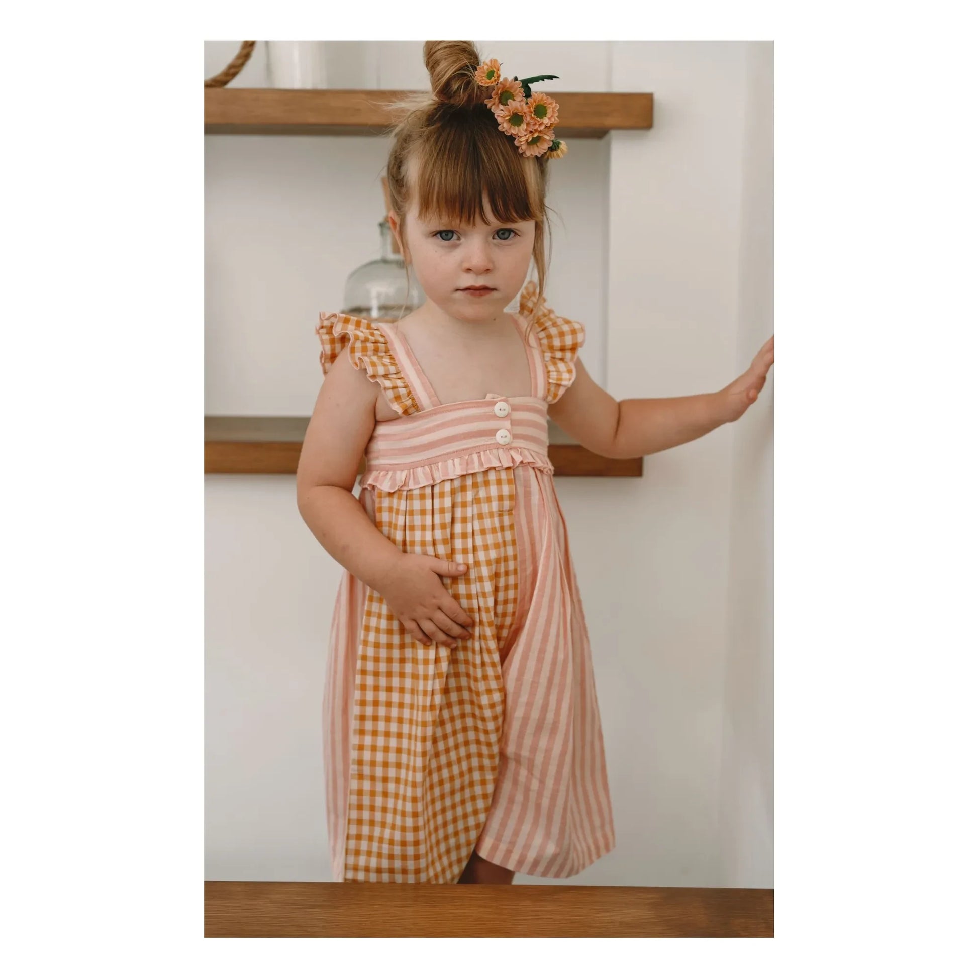 Lilinoa - Romy Patchwork jumpsuit | Blush