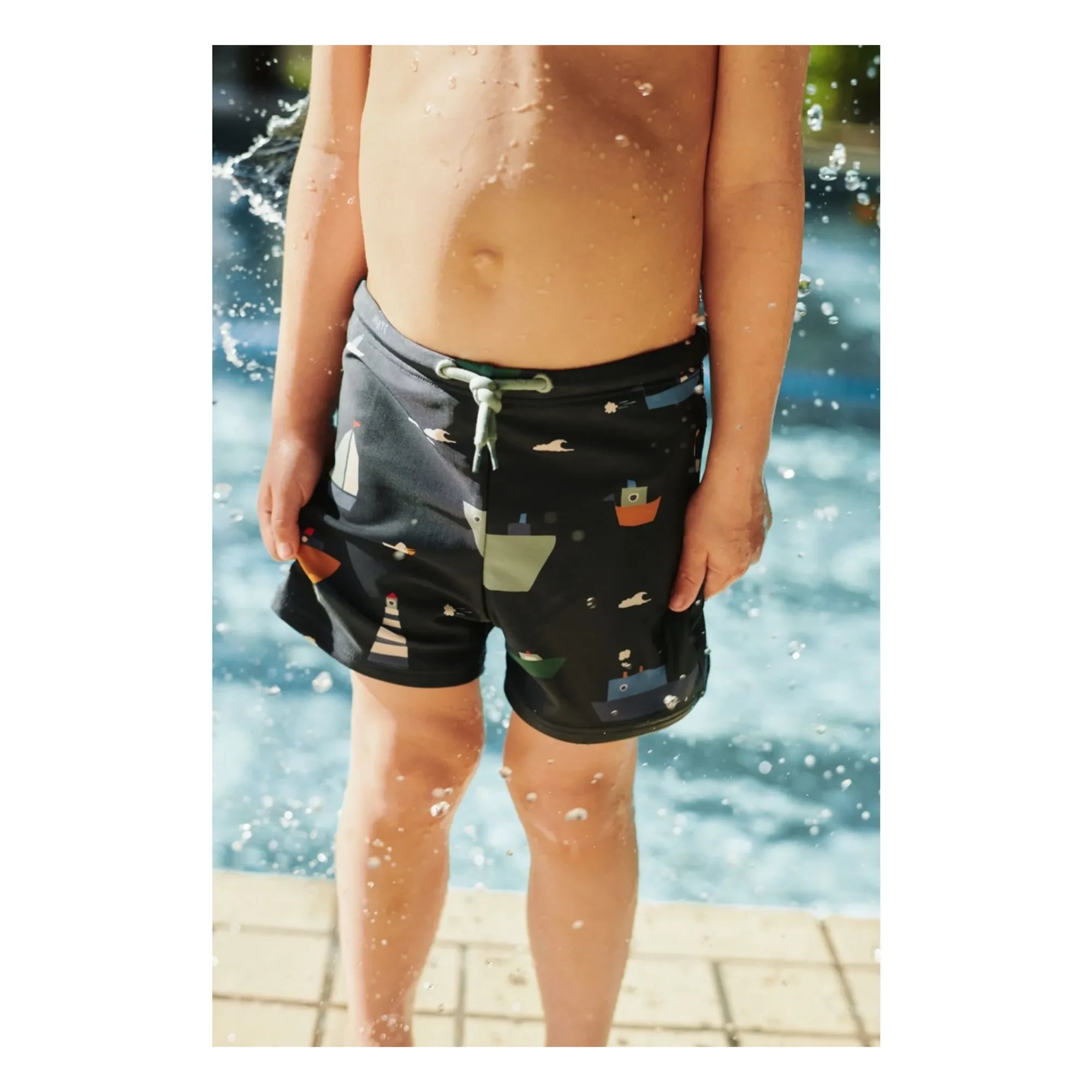 Liewood - Otto Bateaux Recycled Fiber Swim Shorts | Navy blue