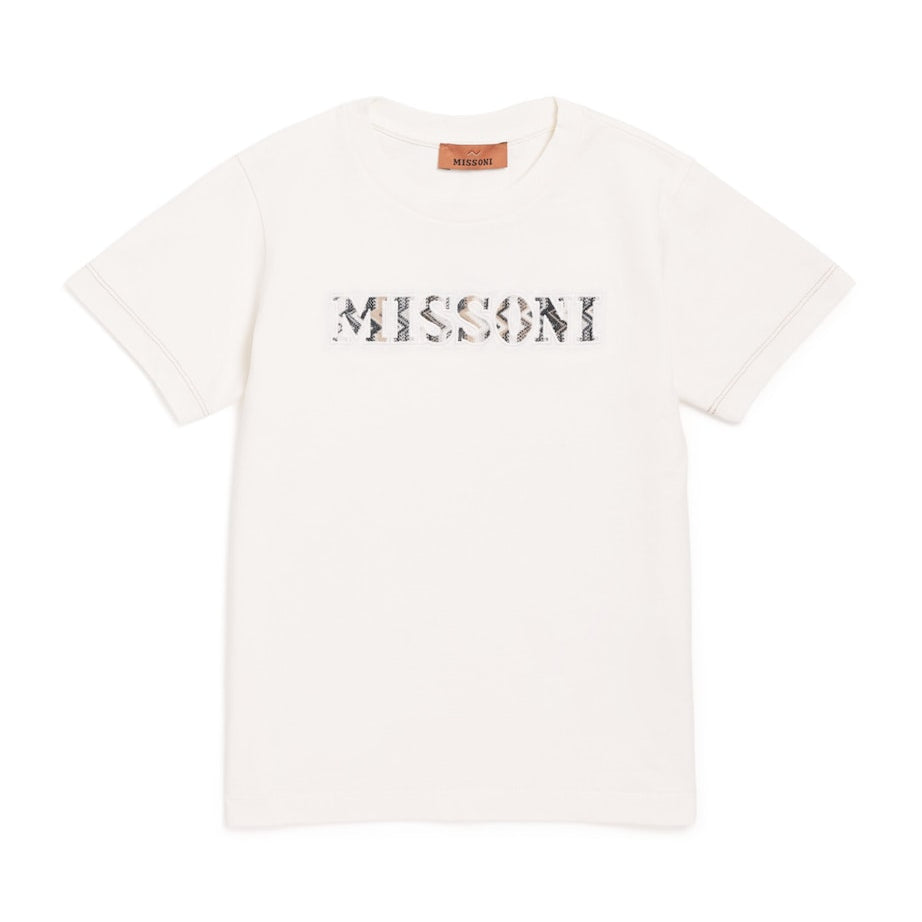 Missoni Kids Cotton Embroidered Logo T-Shirt (4-14 Years)