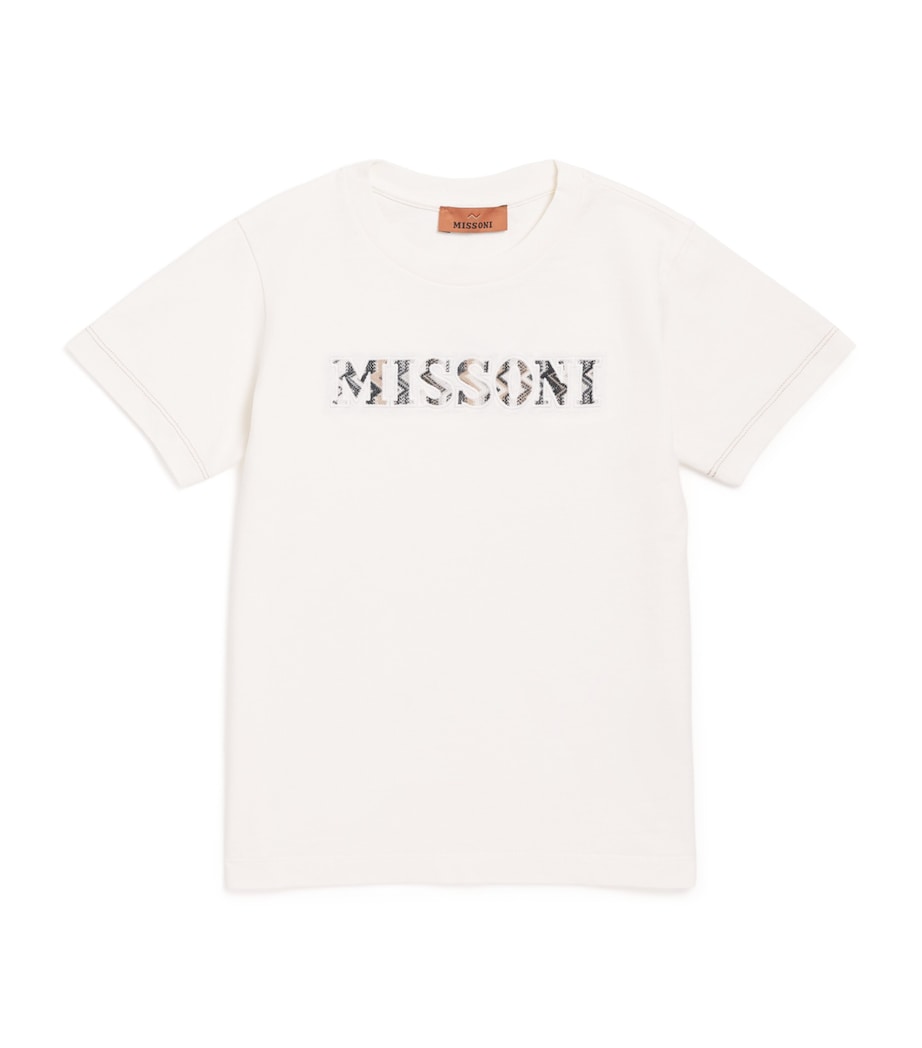 Missoni Kids Cotton Embroidered Logo T-Shirt (4-14 Years)