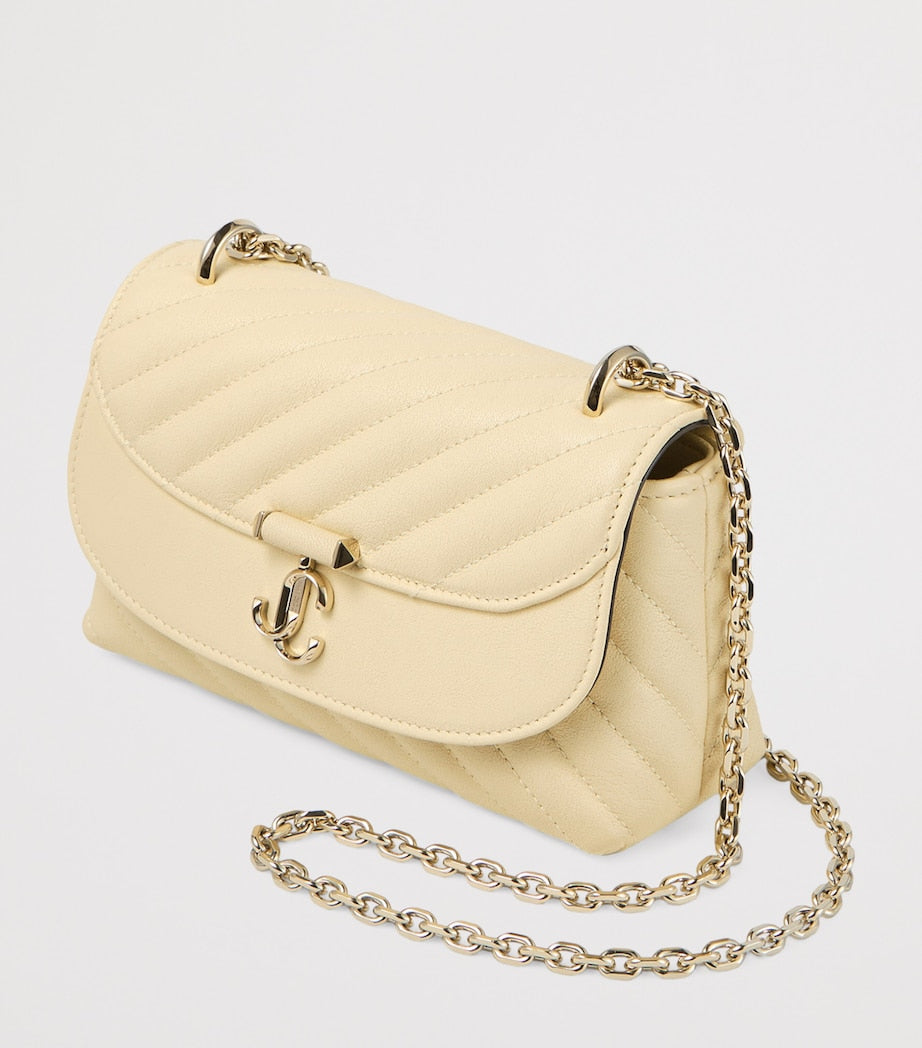 Curve Small Biker Leather Quilted Cross-Body Bag