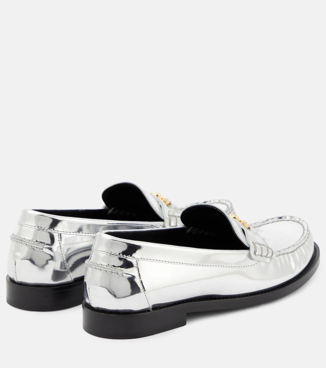 Versace - Medusa '95 metallic leather loafers