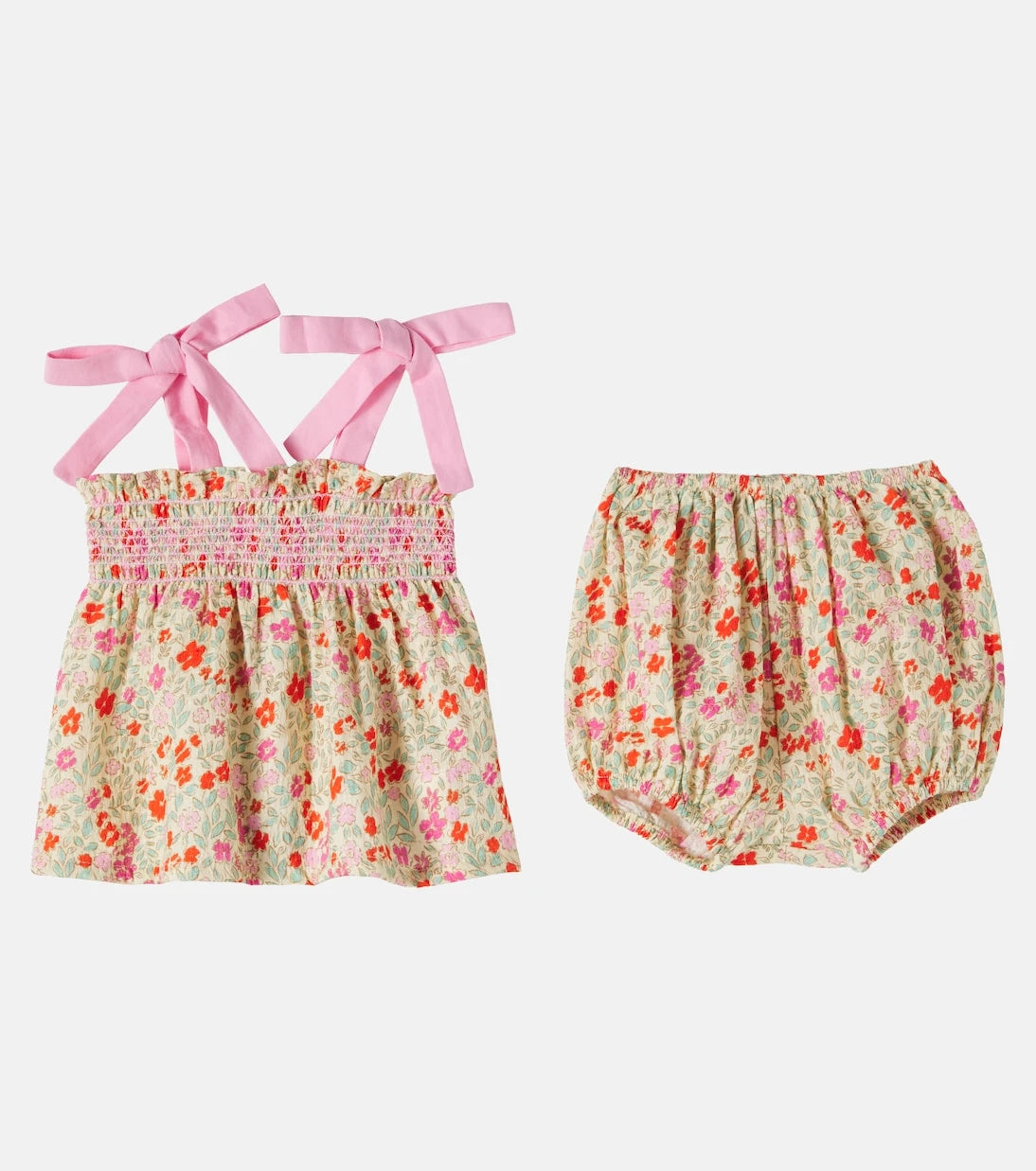 Bebe Organic - Baby Eleanor cotton top and bloomers set