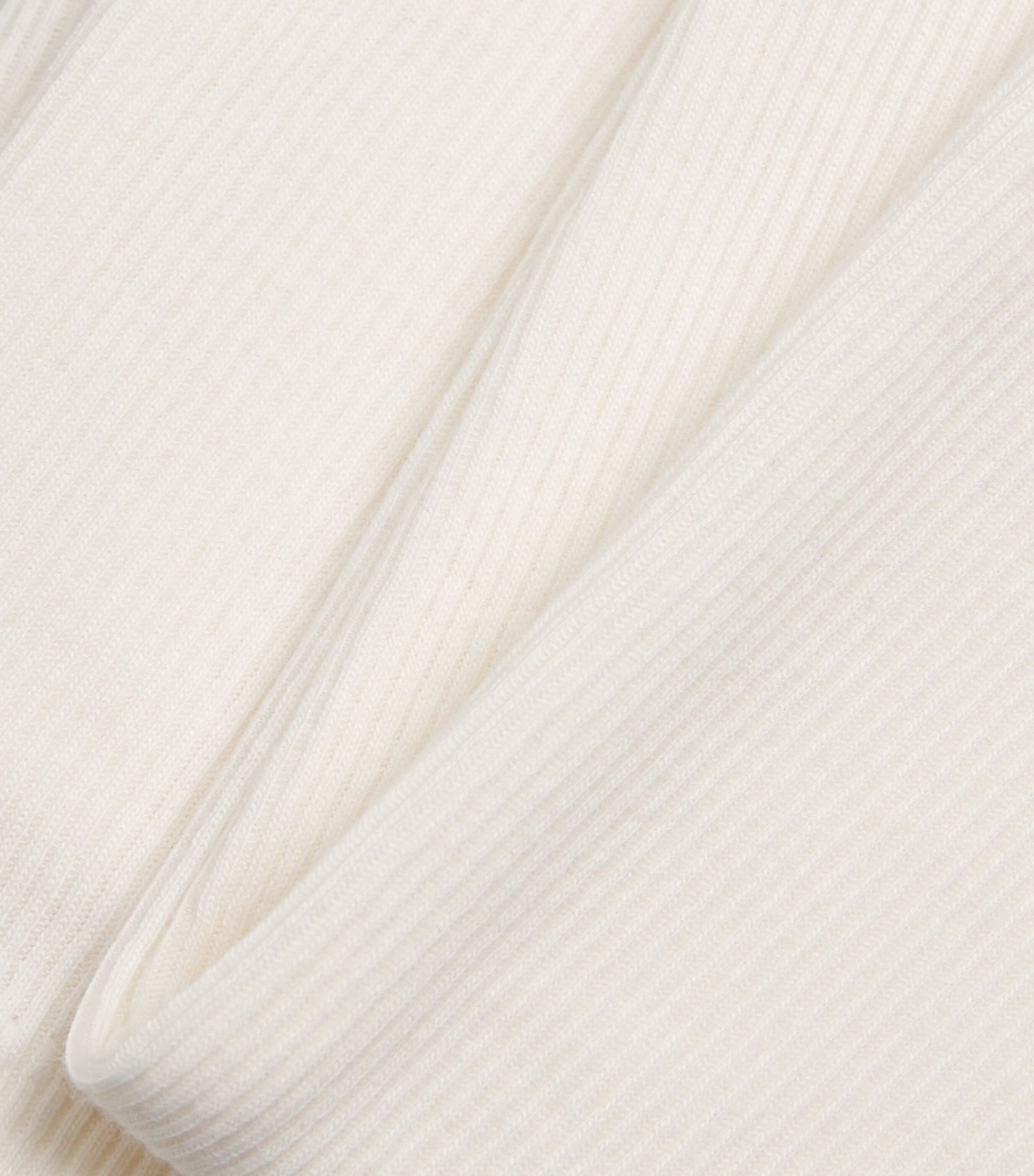 Skims Ivory Cotton-Blend Long-Sleeve T-Shirt