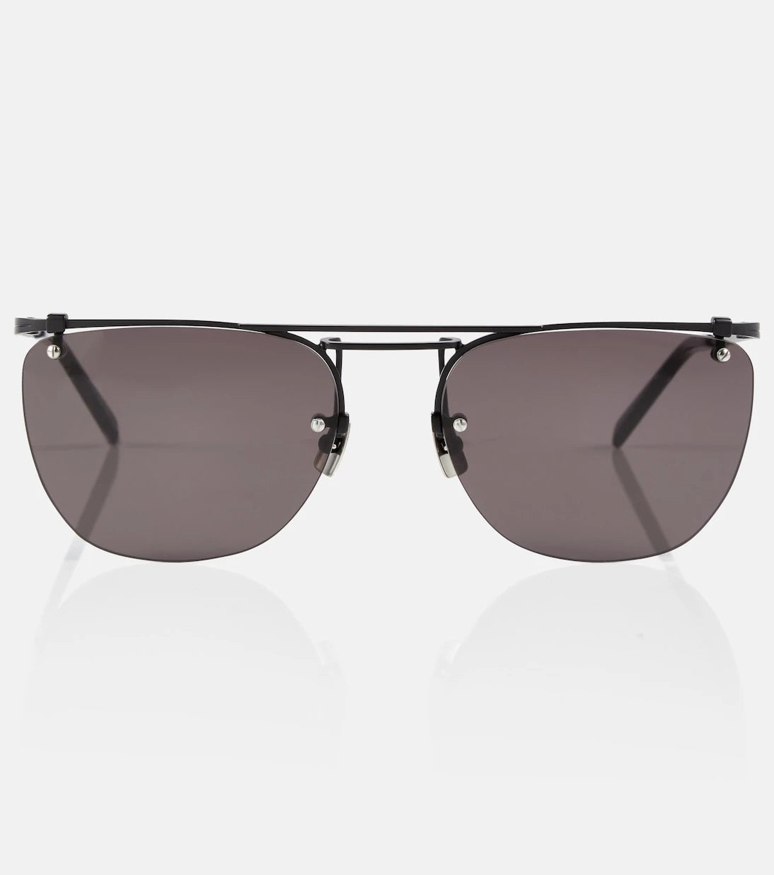 Saint Laurent - نظارة شمسية SL 600 بحافة علوية مسطحة