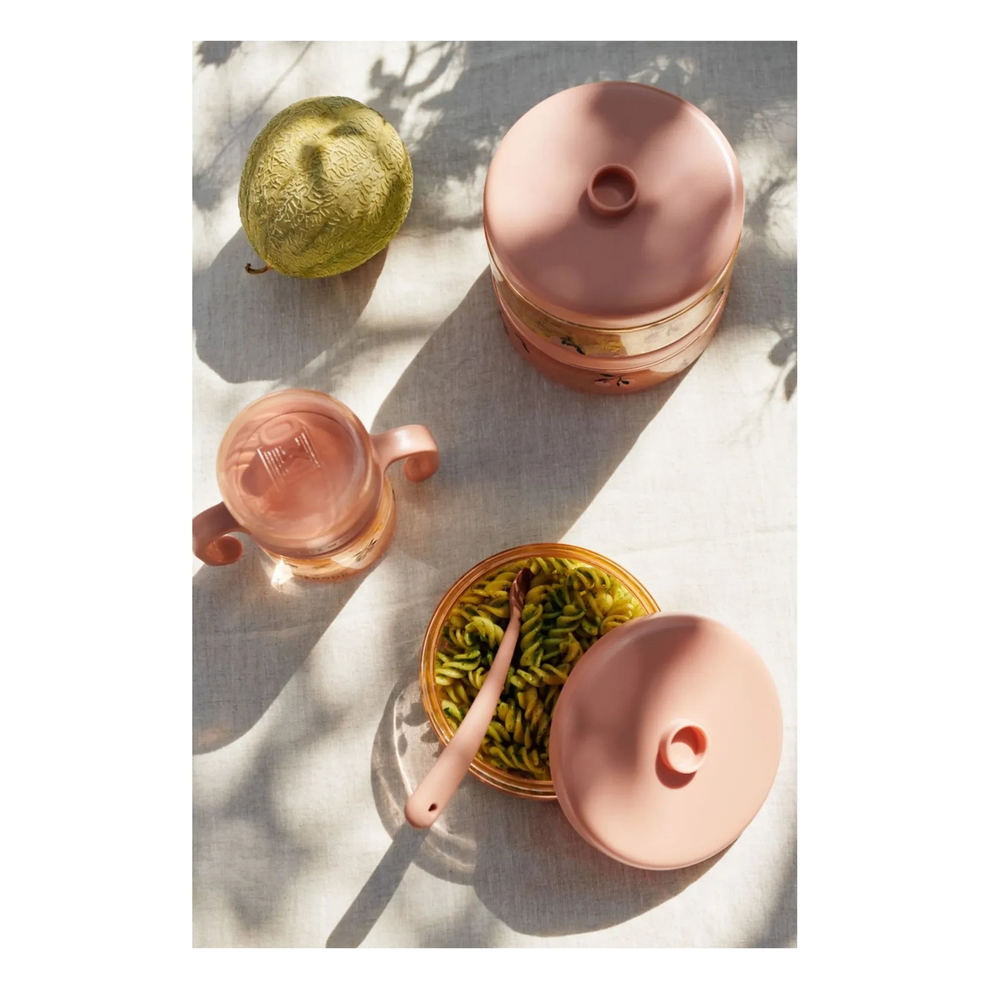 Liewood - Dominique tritan lunch boxes - Set of 2 | Peach/Sea shell