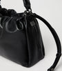 Brunello Cucinelli Black Small Leather Mellow Bucket Bag
