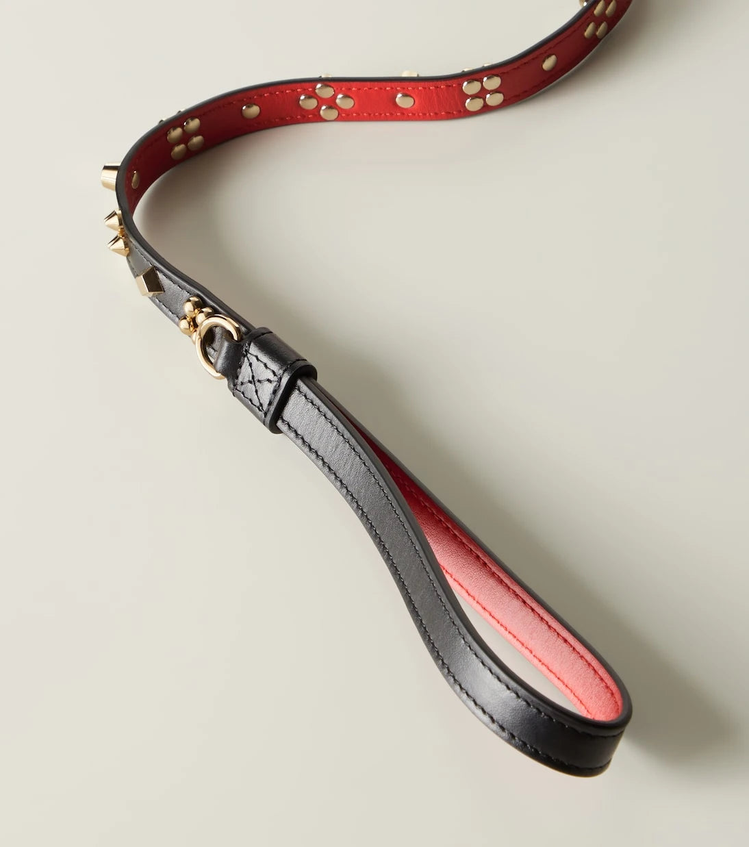 Christian Louboutin - Loubileash embellished leather dog leash