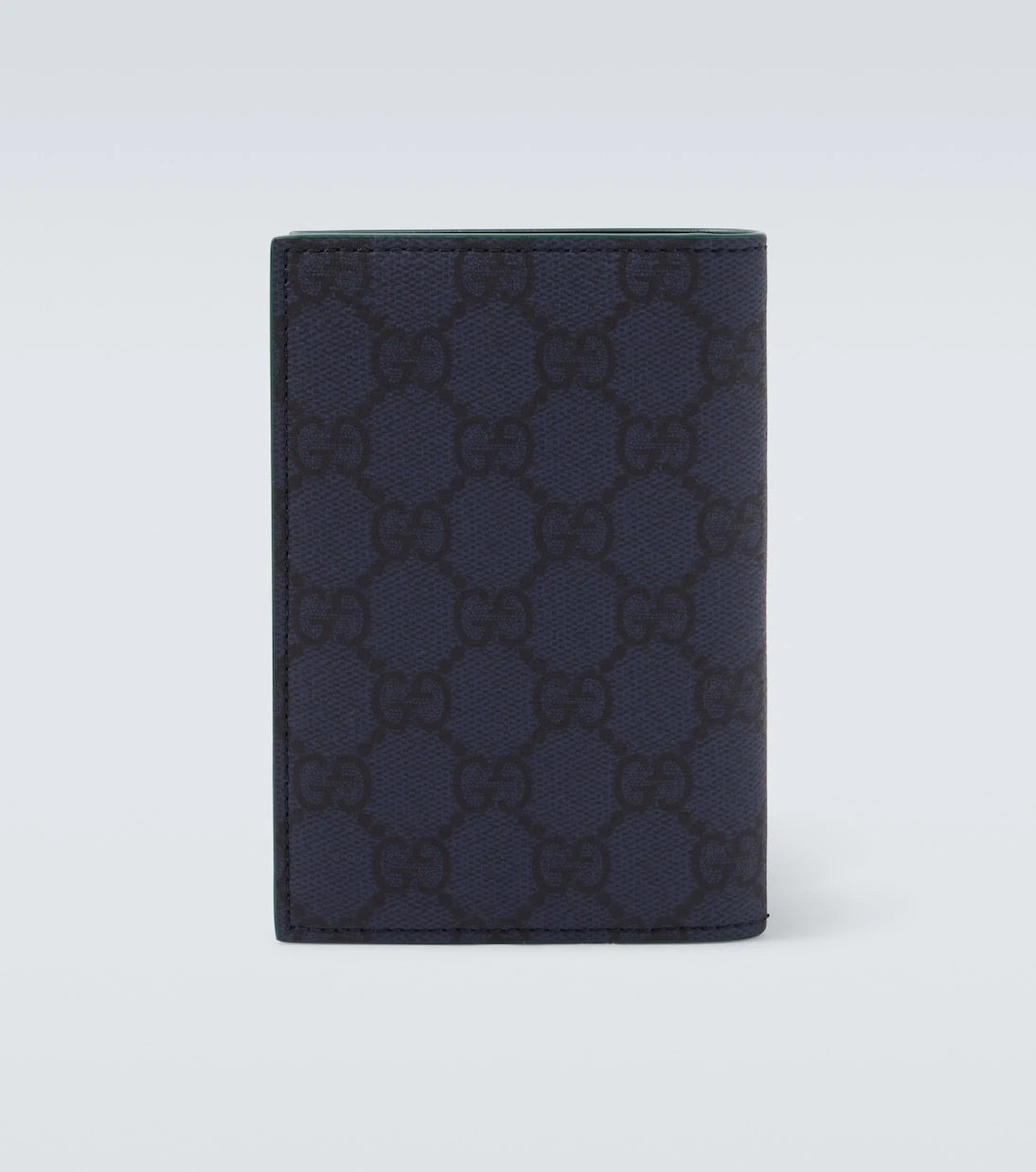 Gucci - GG Supreme leather-trimmed canvas wallet