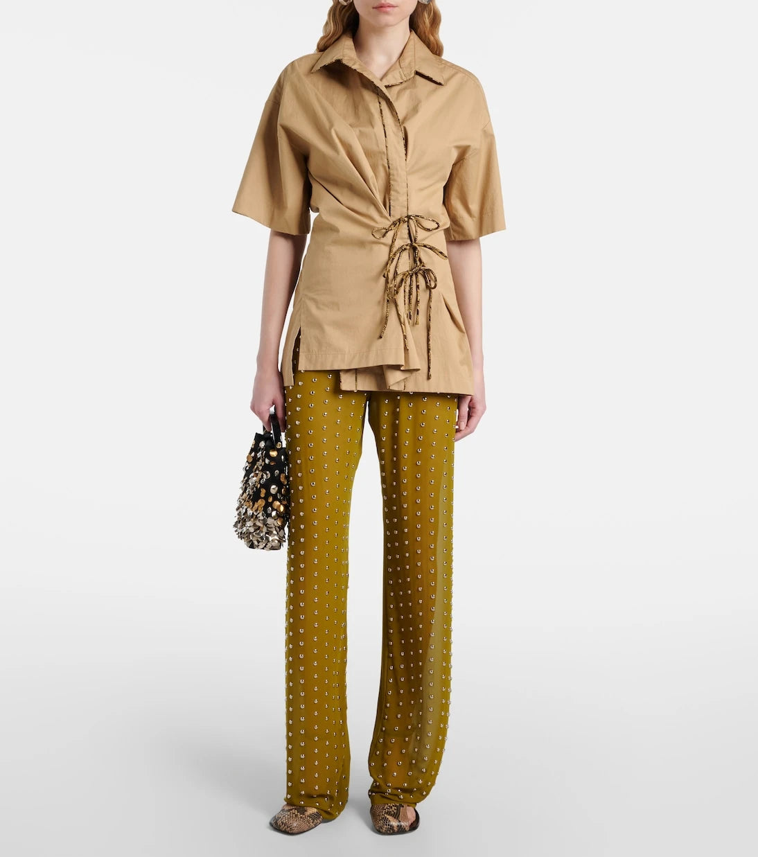 Dries Van Noten - Embellished straight pants