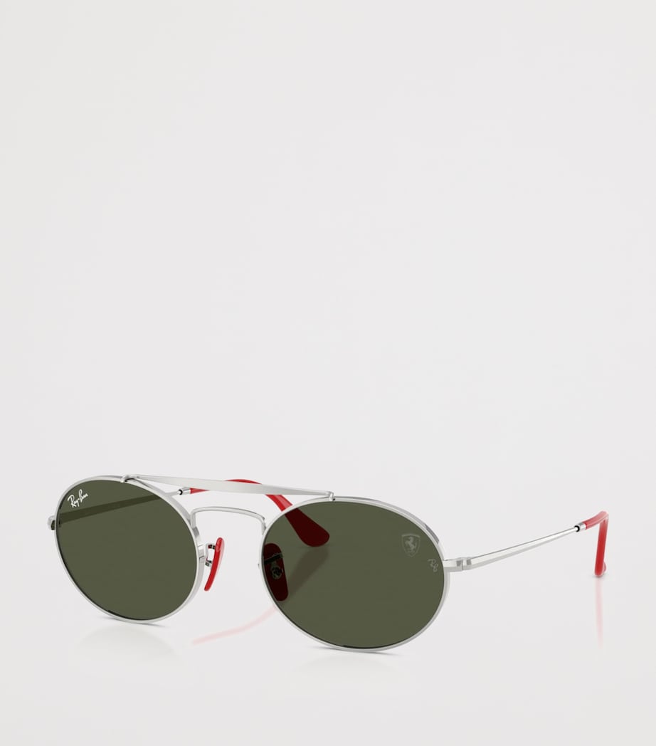 Ray-Ban Silver RB3775M Metal Oval Sunglasses
