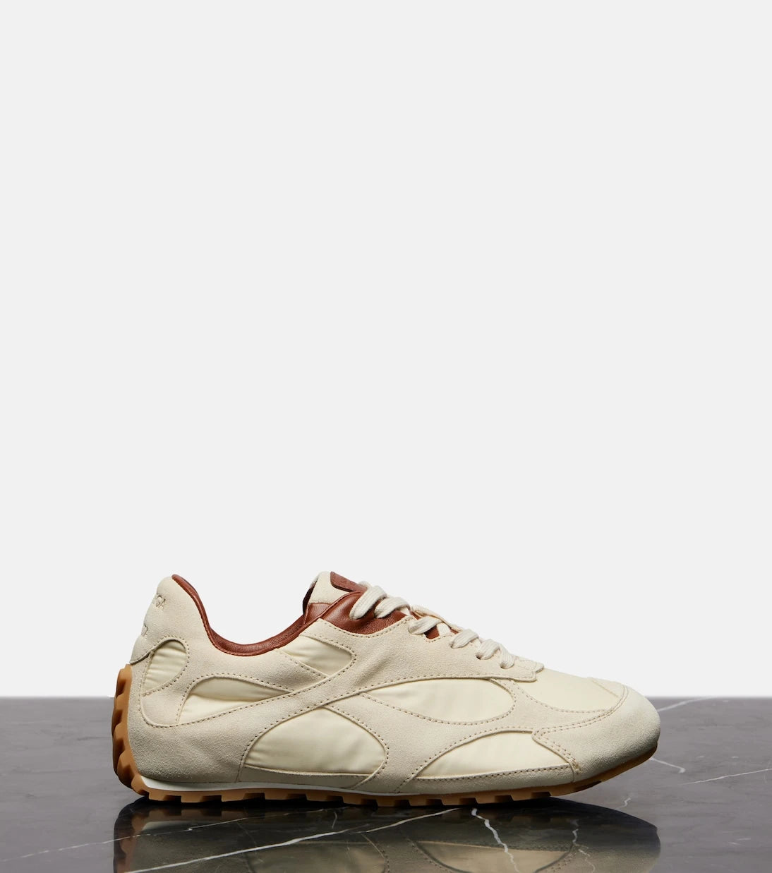 Bottega Veneta - Orbit Flash suede-trimmed sneakers