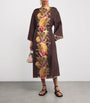 Zimmermann Burgundy Palm Ascension Tunic Midi Dress