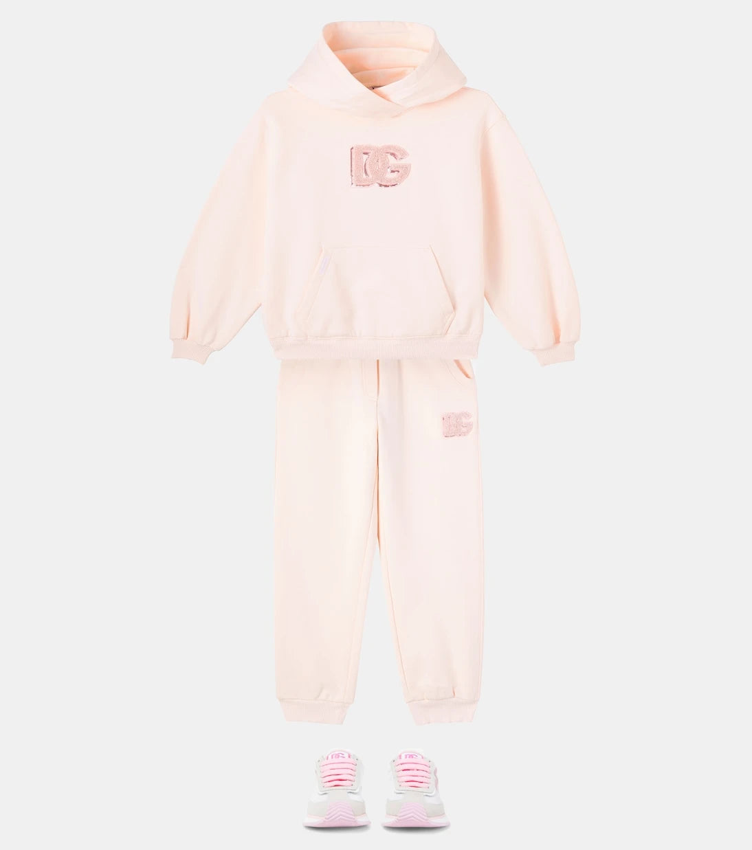 Dolce&Gabbana Kids - DG hooded cotton sweatshirt