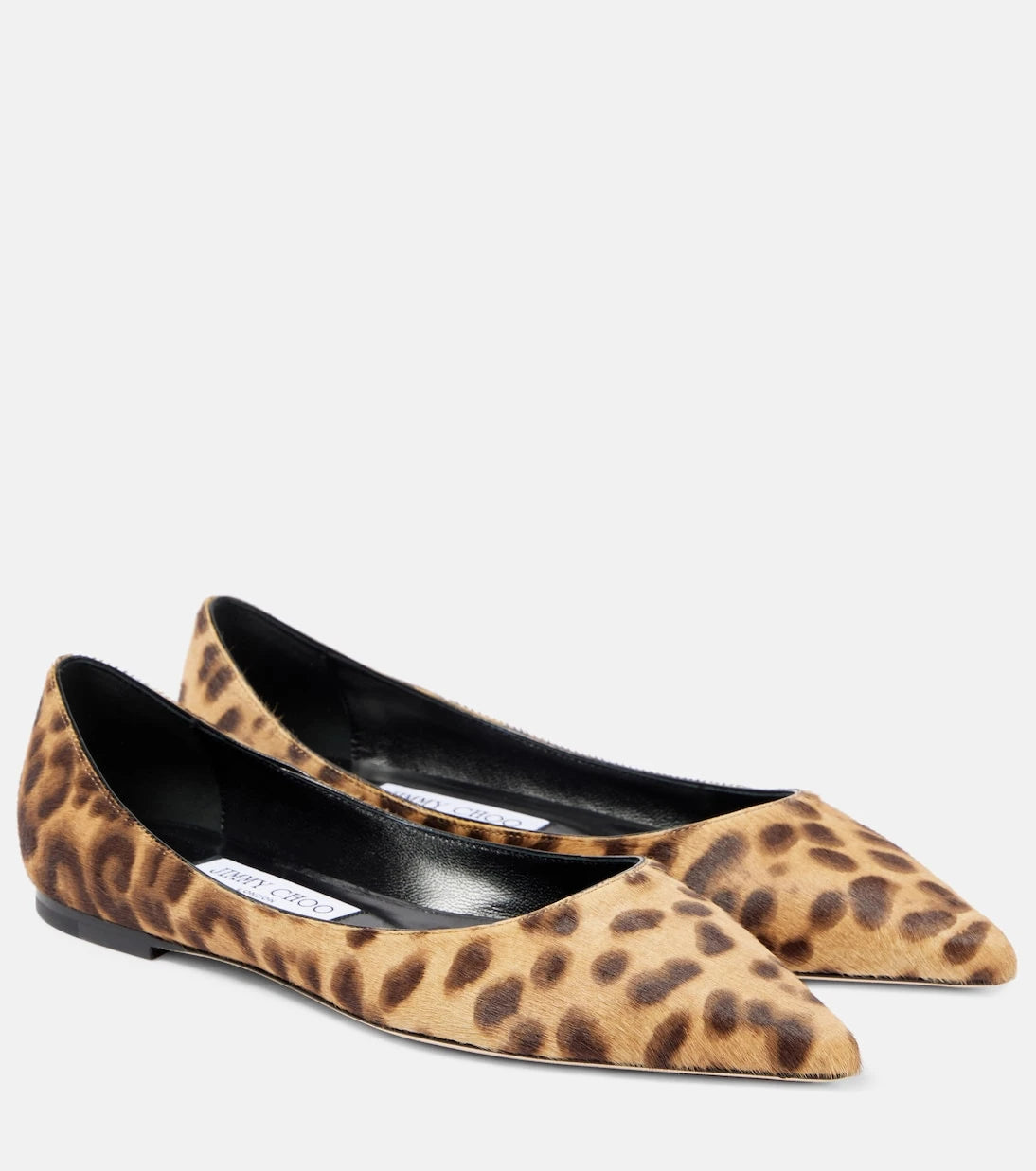 Jimmy Choo - Love leopard-print ballet flats