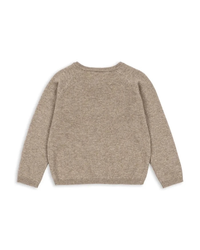 Konges Sløjd MATTOU KNIT CARDIGAN çocuk yünlü hırka