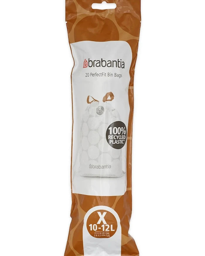 Brabantia PerfectFit Çöp Torbaları, X, 10-12 L, 10 x 20 adet