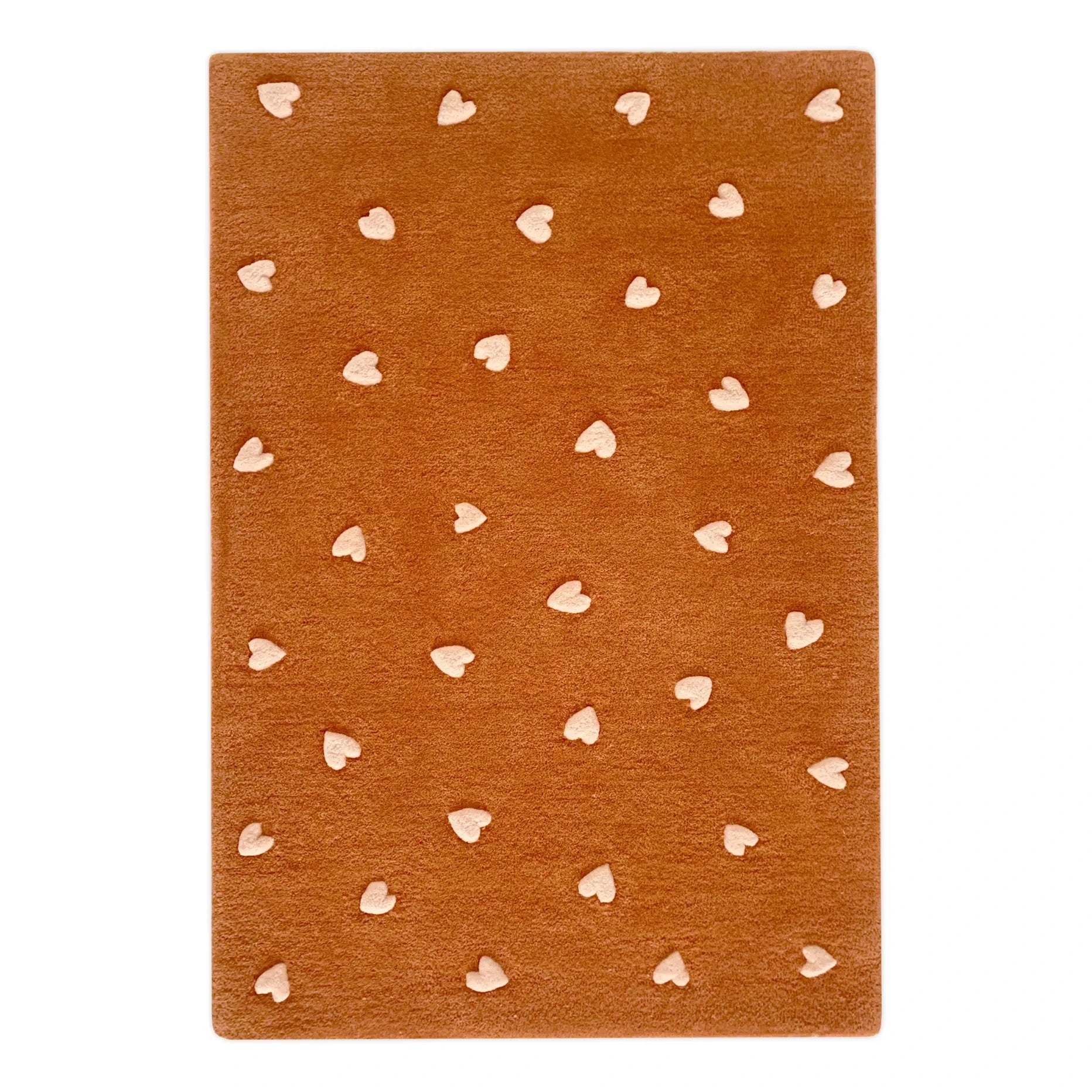 Maison Deux - Woollen Heart Rug | Brown