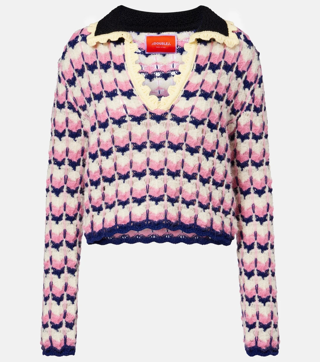 La DoubleJ - Picket wool-blend polo sweater