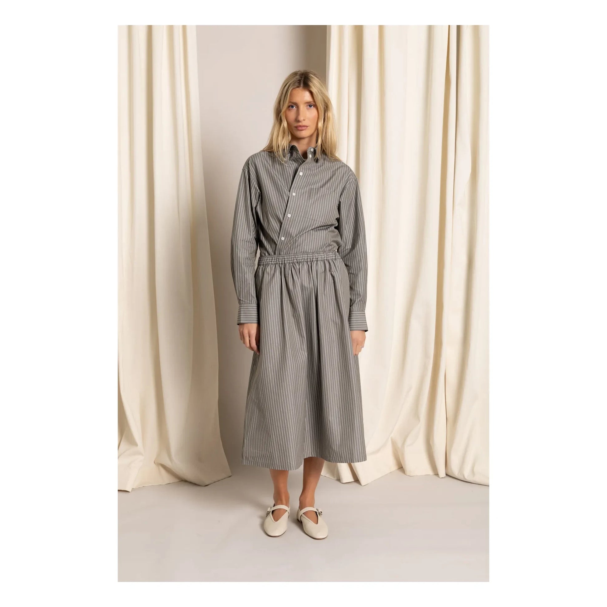 Smallable Woman - Kanel Striped Shirt | Grey