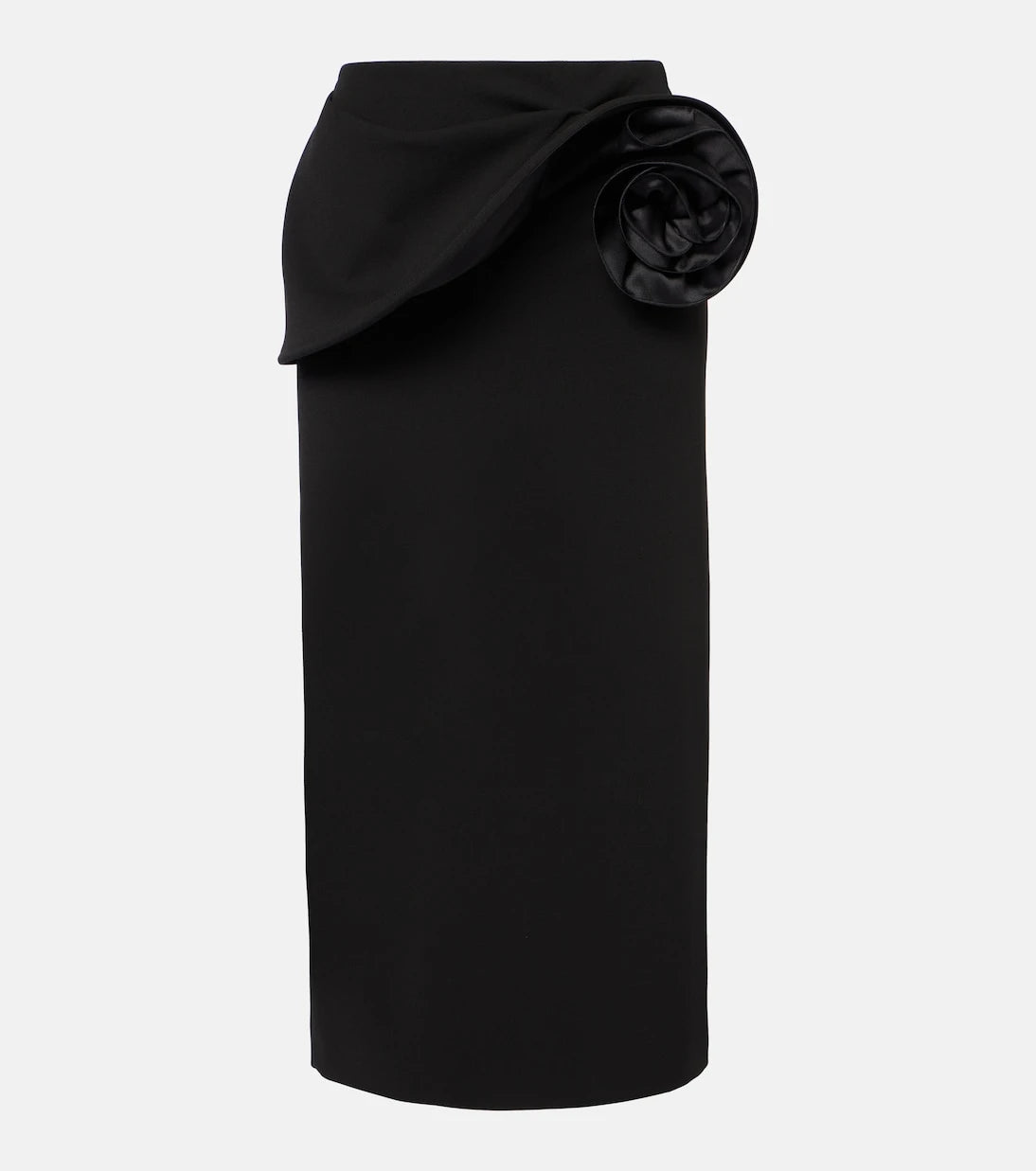 Magda Butrym - Floral-appliqué midi skirt