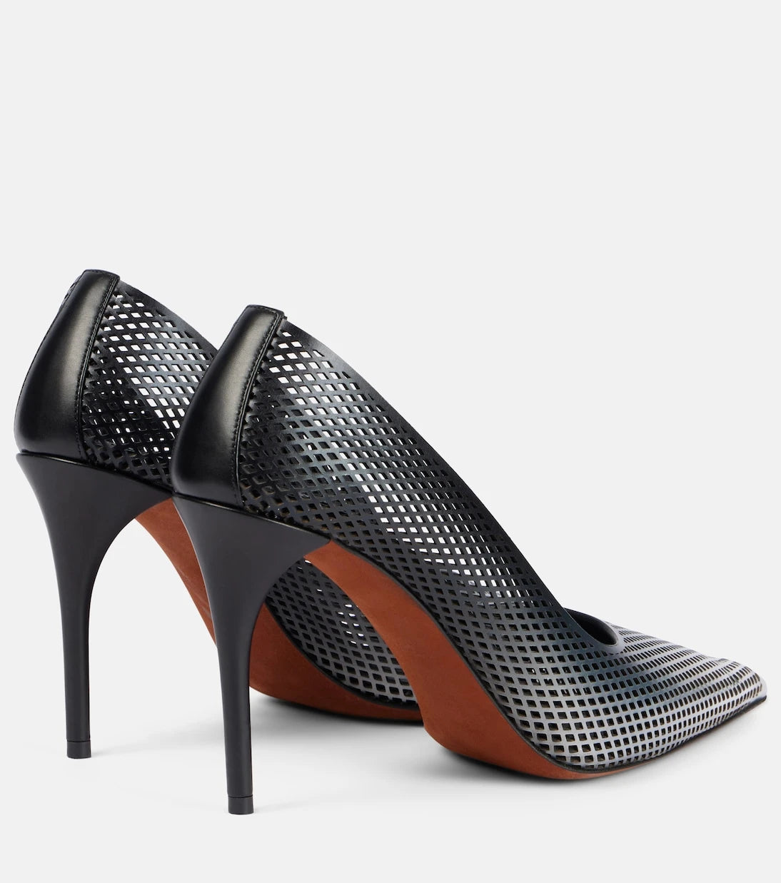 Alaïa - 90 ombré leather mesh pumps
