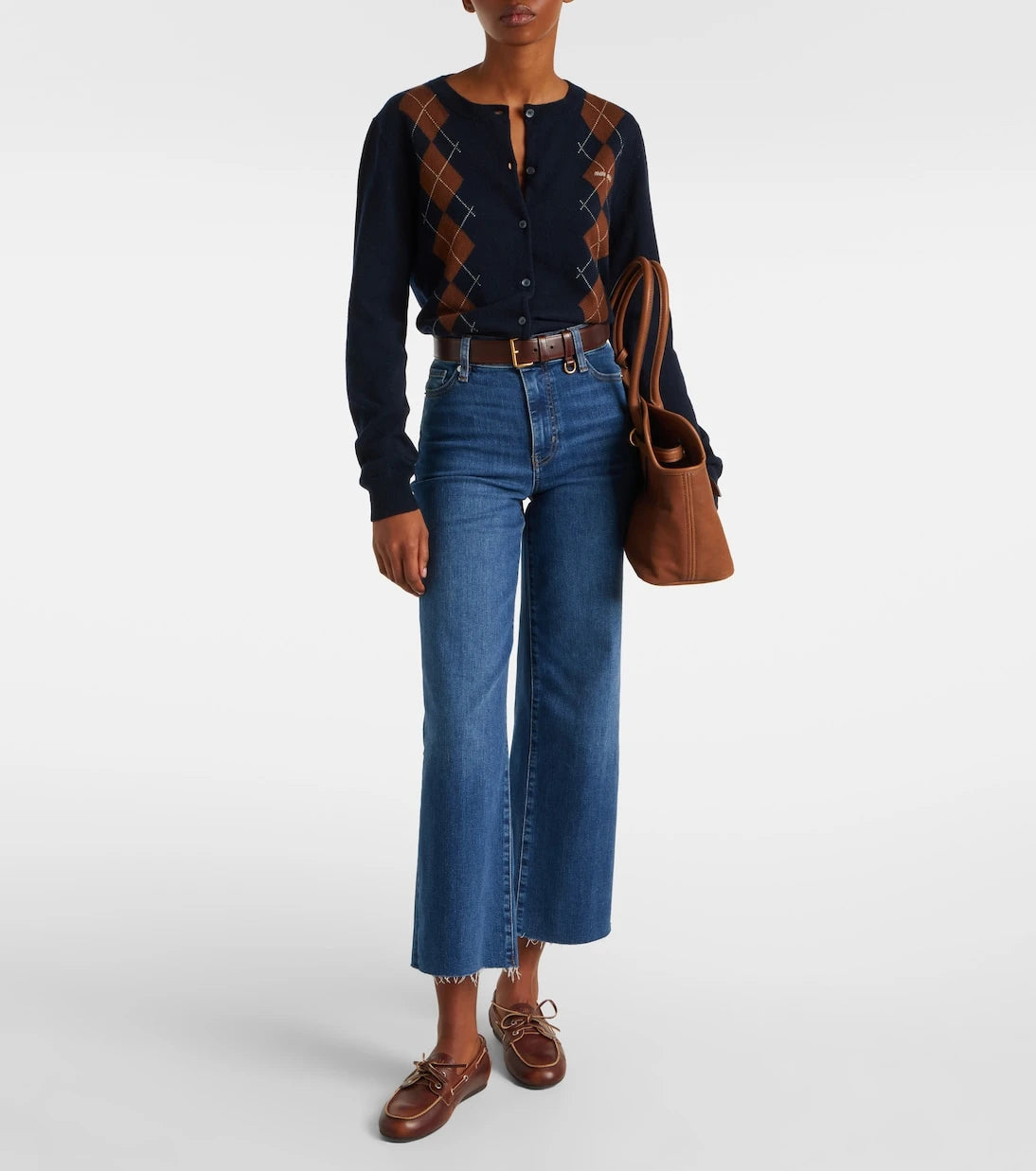 Frame - Le Slim Palazzo Crop wide-leg jeans